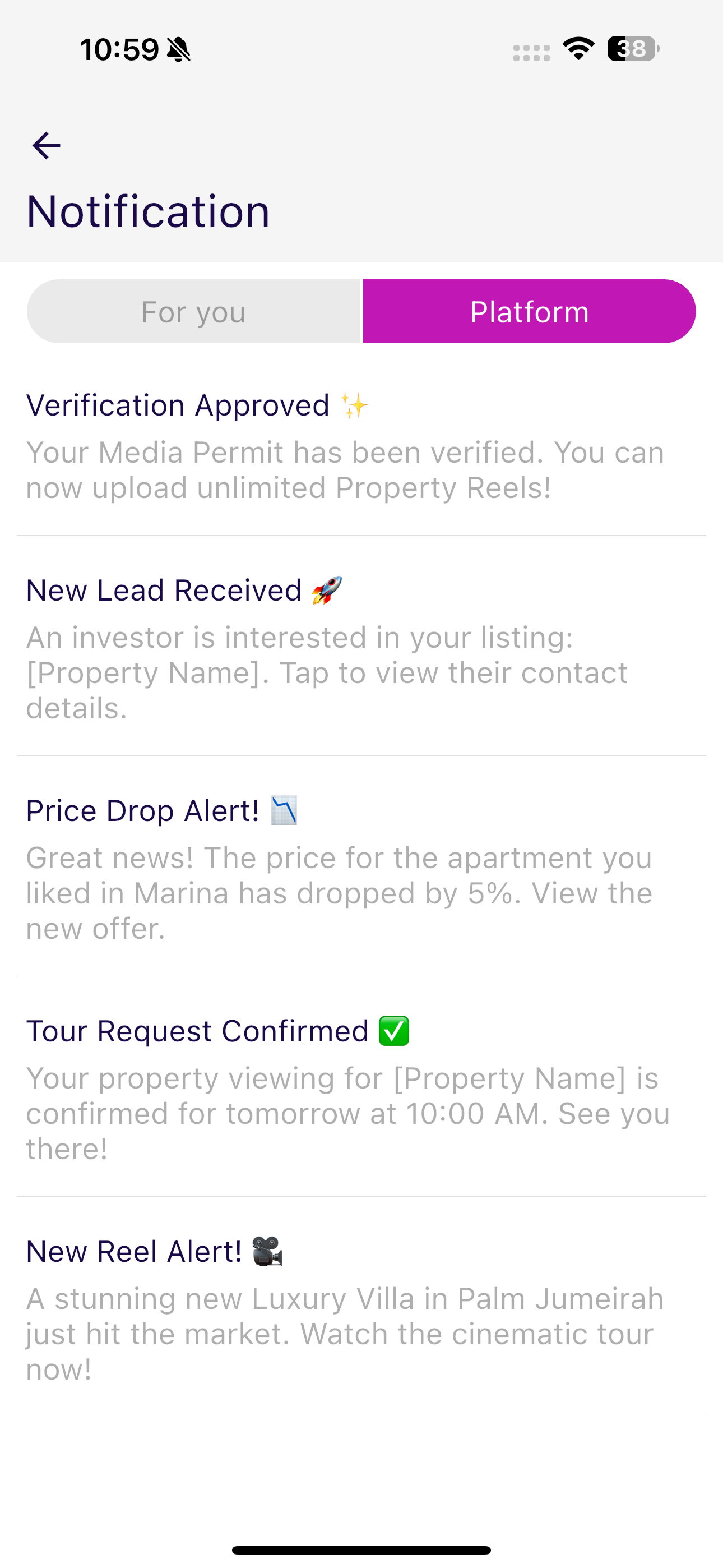 Notifications